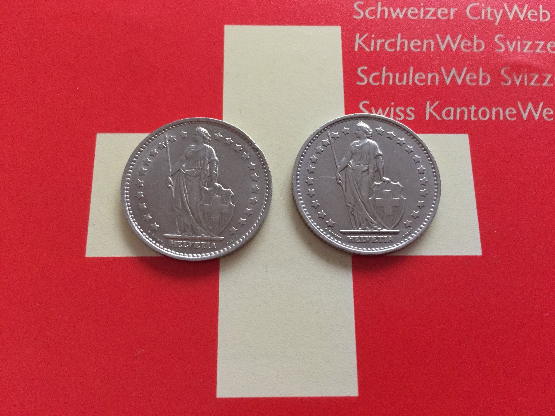 Alle Münzen: 1 Franken 1968 B + 1968 oMz – Gebraucht aus Elsau von herbybay 4