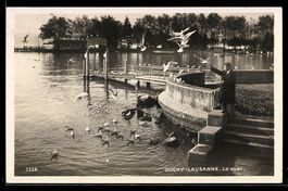 AK Ouchy /Lausanne, Le quai, 1928