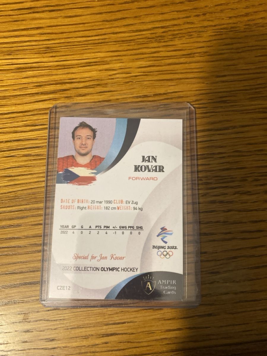 Sammelbilder & Trading cards: Jan Kovar JO 2022 EV ZUG – Neu und originalverpackt aus La Chaux-de-Fonds von Berry_2325 1