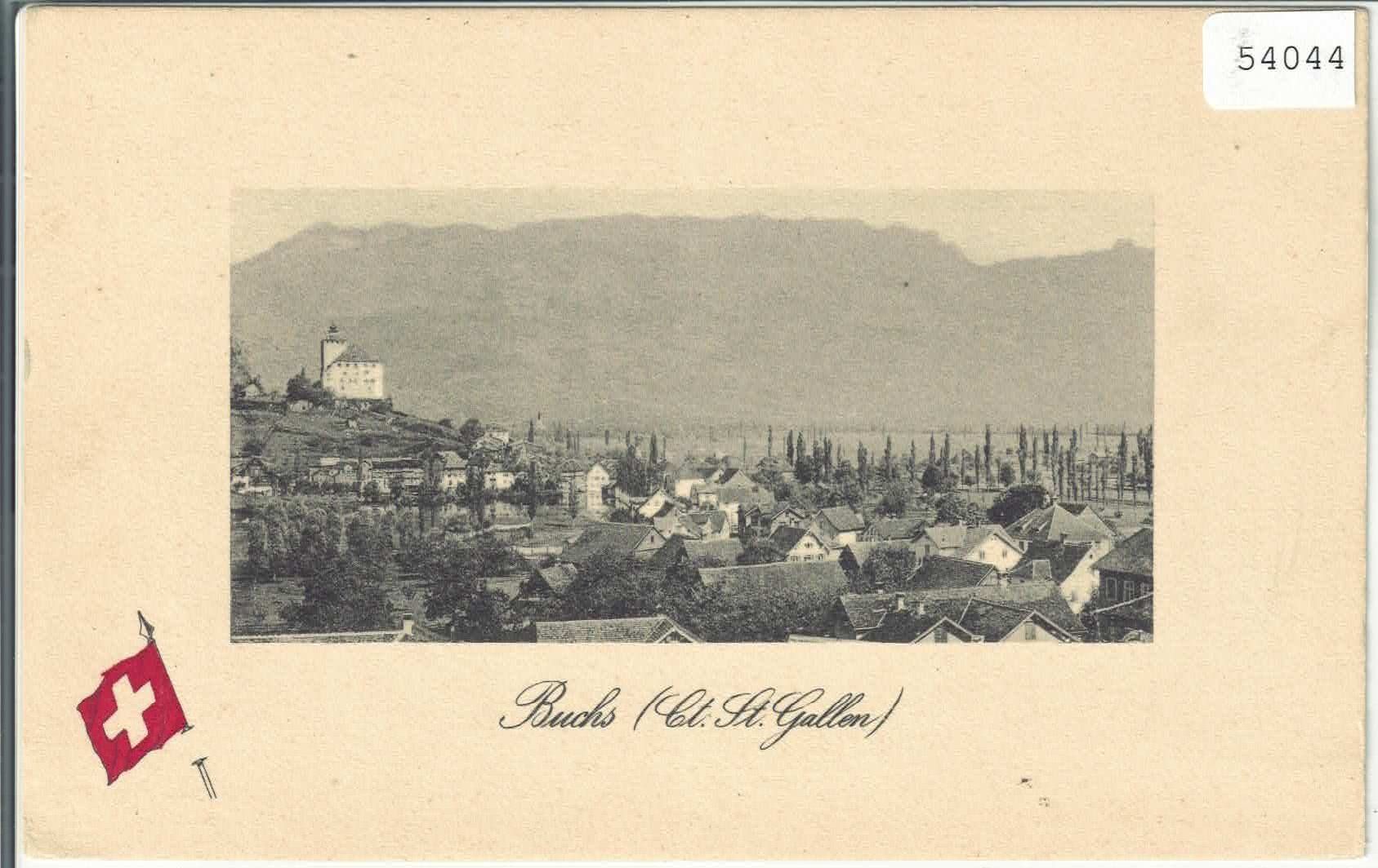 Cartoline postali: Buchs - Generalansicht – Usato da Ettingen venduto da Kartenplanet
