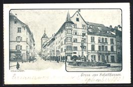 Schaffhausen, Brunnen in der Oberstadt