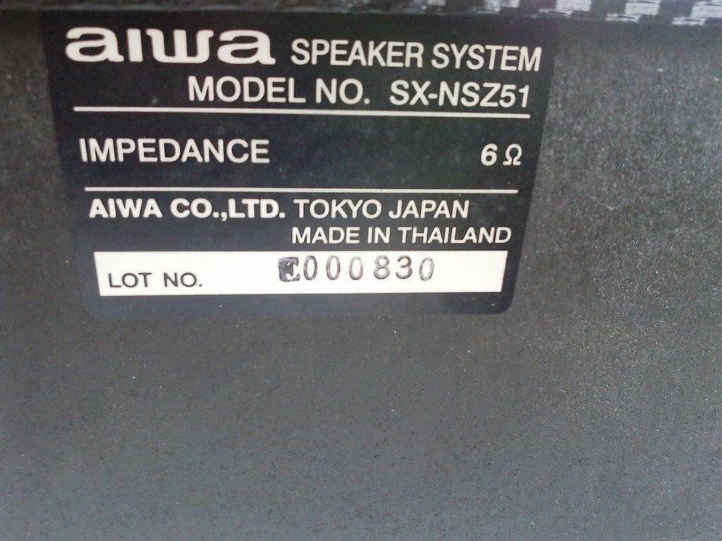 Aiwa Lautsprecher: Zwei Lautsprecher AIWA SX-NSZ51 – Gebraucht aus Berikon von m1l3n 3