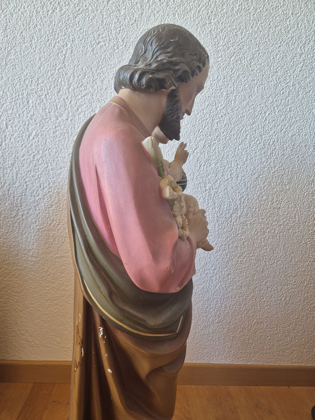 Figuren: Heiliger Josef mit Jesuskind, Gipsfigur – Gebraucht aus Trogen von same4you 6