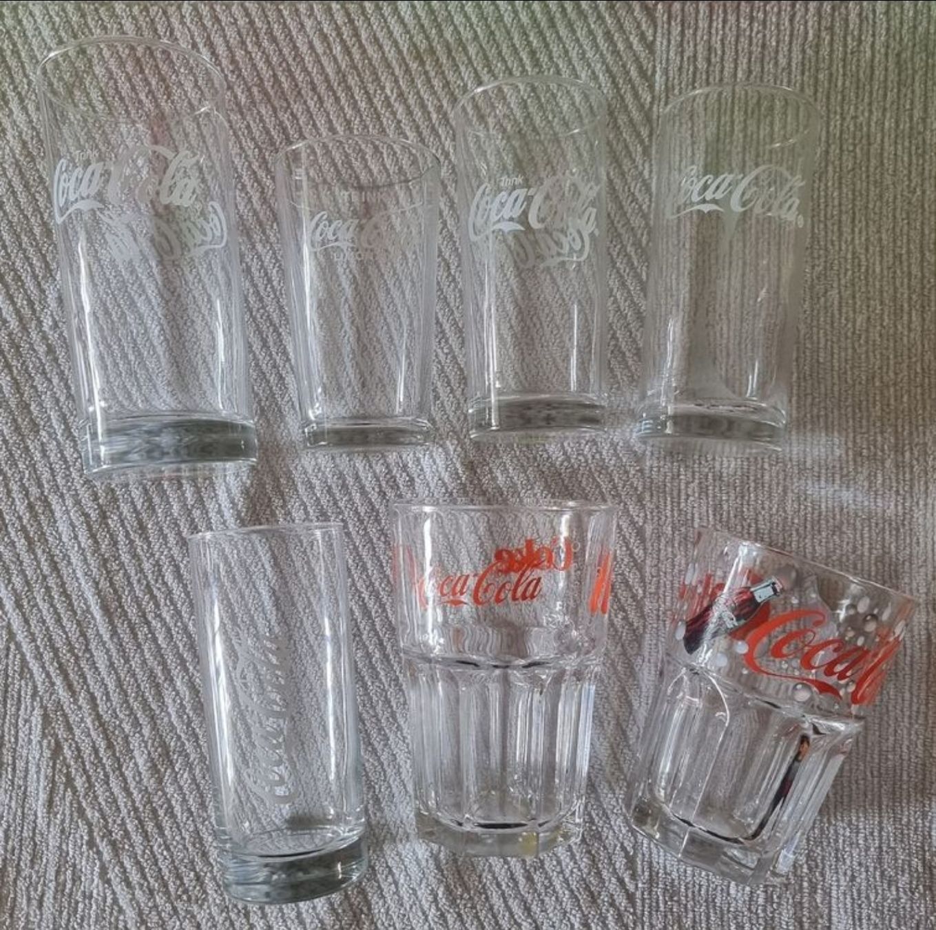 Coca-Cola Bicchieri: 7 Coca Cola Gläser – Usato da Luzern venduto da Luzern_Energy