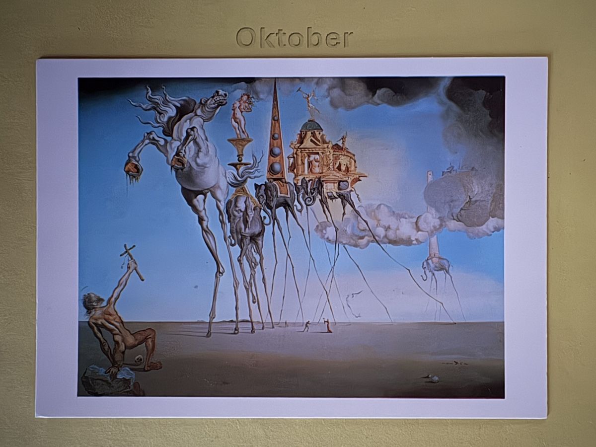 Cartoline postali: AK mit Kunst von Salvador Dali – Usato da Rümlang venduto da Kartenpost1