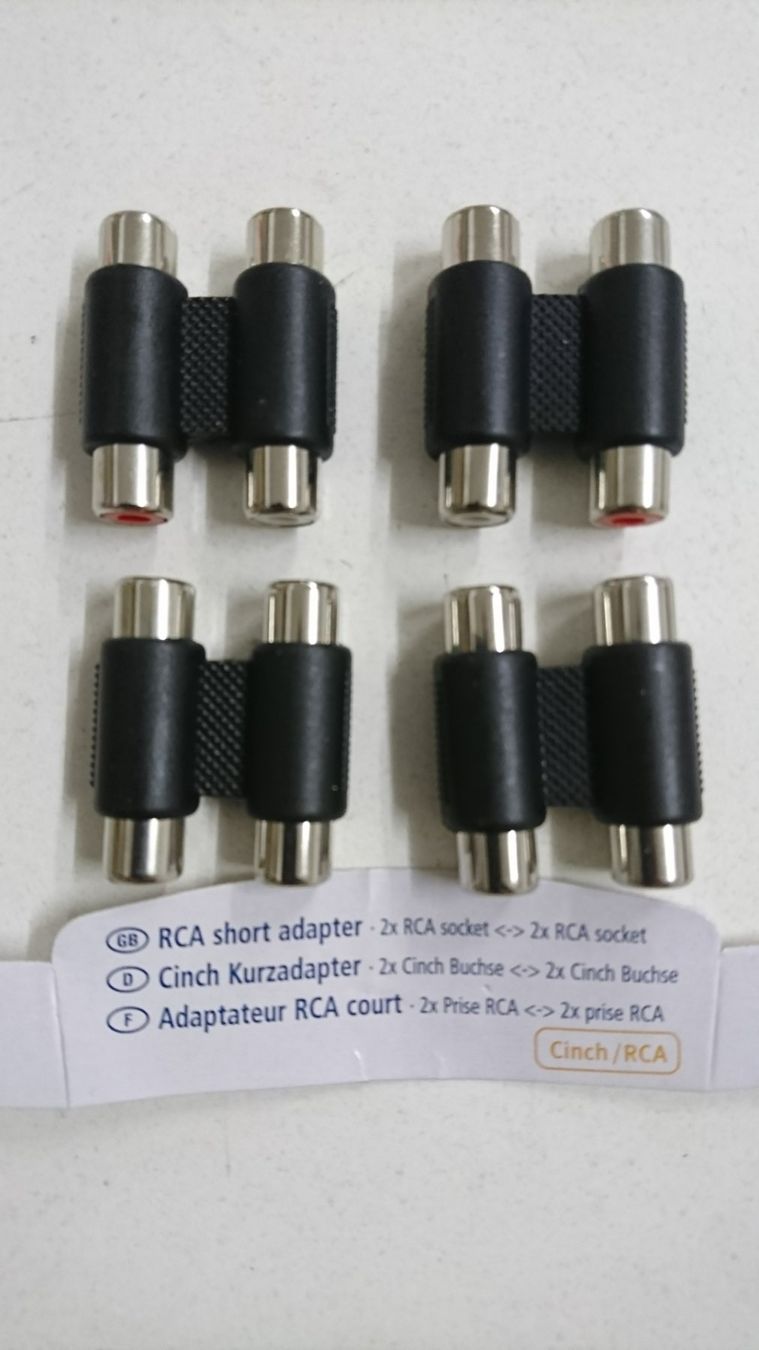 Laufwerke & Adapter: Cinch Verbinder 4 Stück Set – Neu und originalverpackt aus Tägerschen von Tech-World7