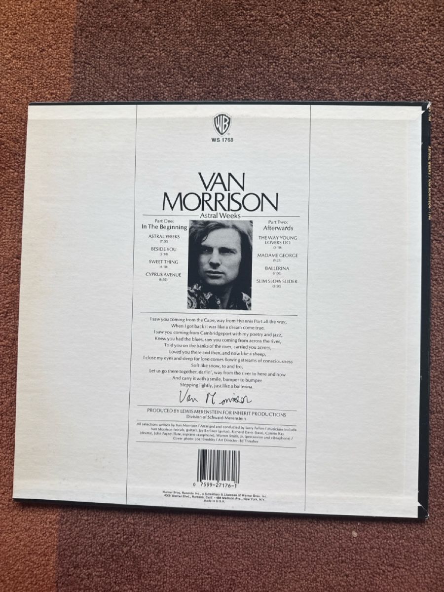 Schallplatten: Vinyle Van Morrison Astral Weeks LP VG+ – Gebraucht aus Givisiez von My_favorite_shop 1