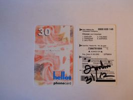 Hello Phonecard 30 CHF