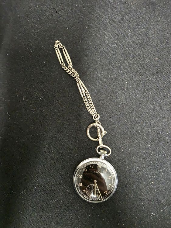 Vintage MYR Prima Taschenuhr mit Kette, Handaufzug (Gebraucht) in ...