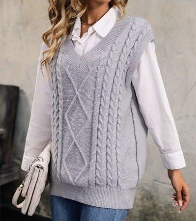 Pull Gris taille L