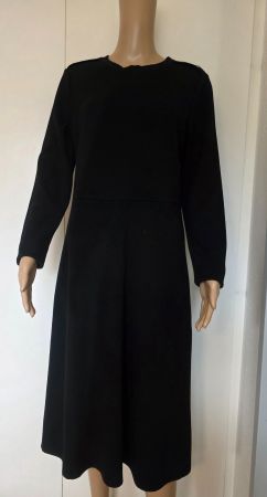 Street One Kleid Gr. 38 Schwarz Langarm Elegant