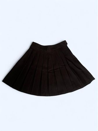 Black pleated skirt rave faltenrock xs 34 skirt jupe