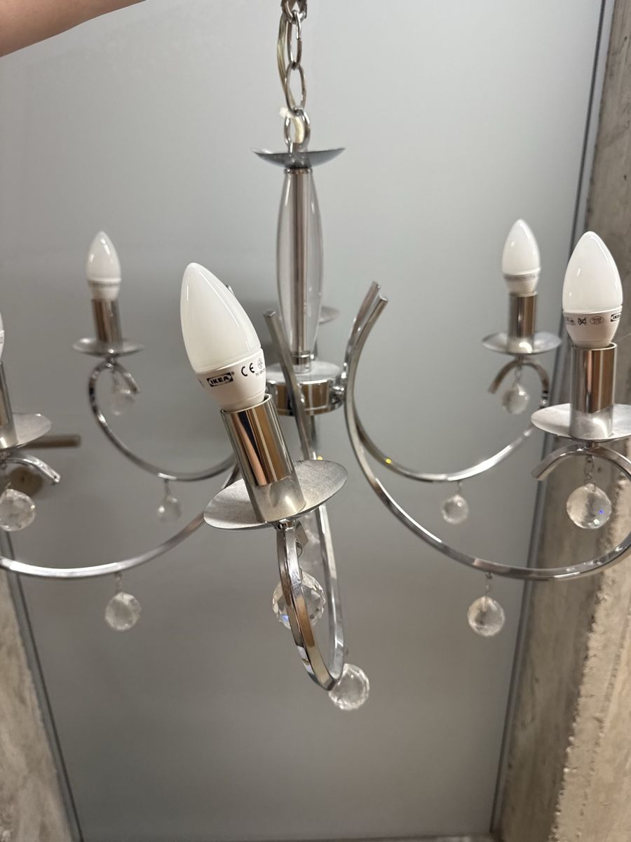 Lampadari & plafoniere: Chandelier Ceiling Lamp - Crystal Silver – Usato da Zürich venduto da wil_2sm9 5