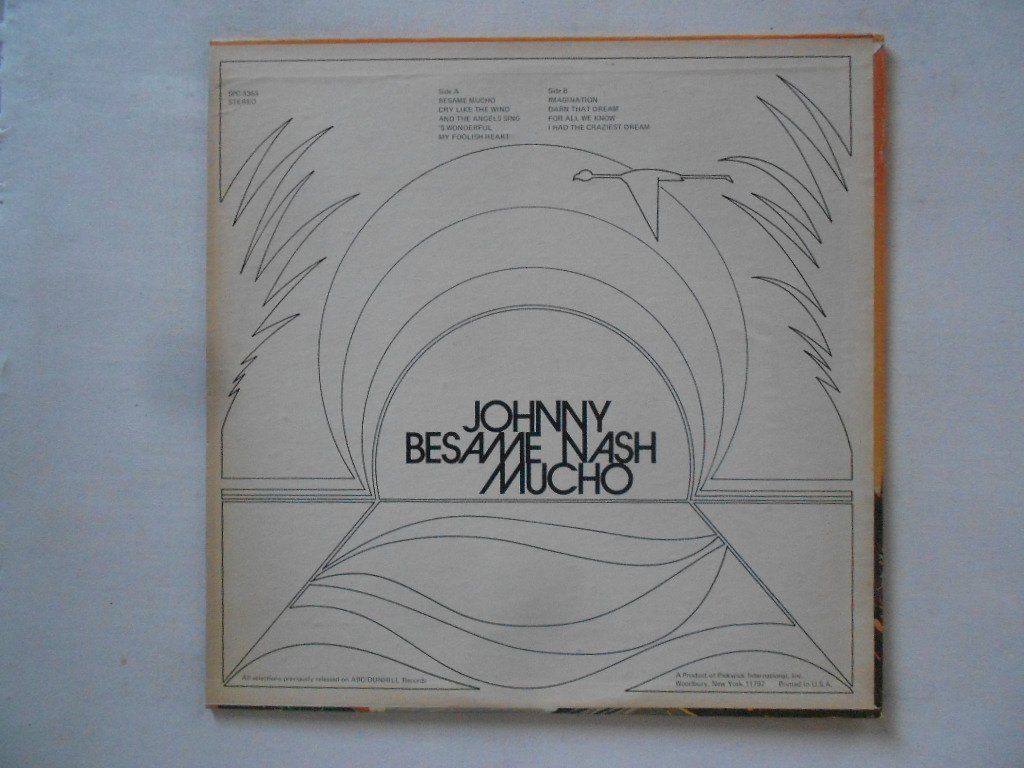 Schallplatten: JOHNNY NASH  -  BESAME MUCHO – Gebraucht aus Bex von Giorgiob 1