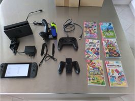 Nintendo Switch 1 mit viel Zubehör