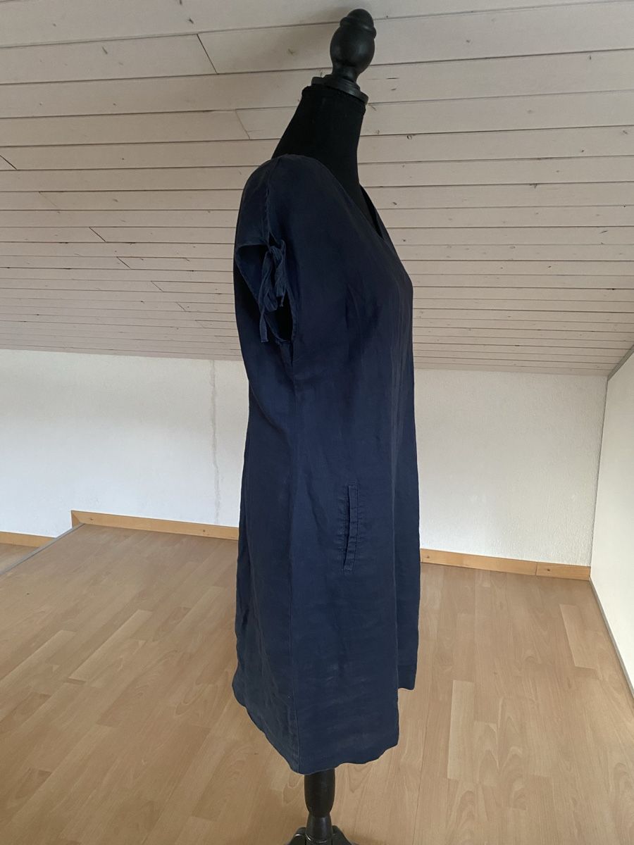 Manor Vestiti: Manor Leinenkleid dunkelblau Gr.38 – Nuovo (secondo la descrizione) da Buochs venduto da H16 3