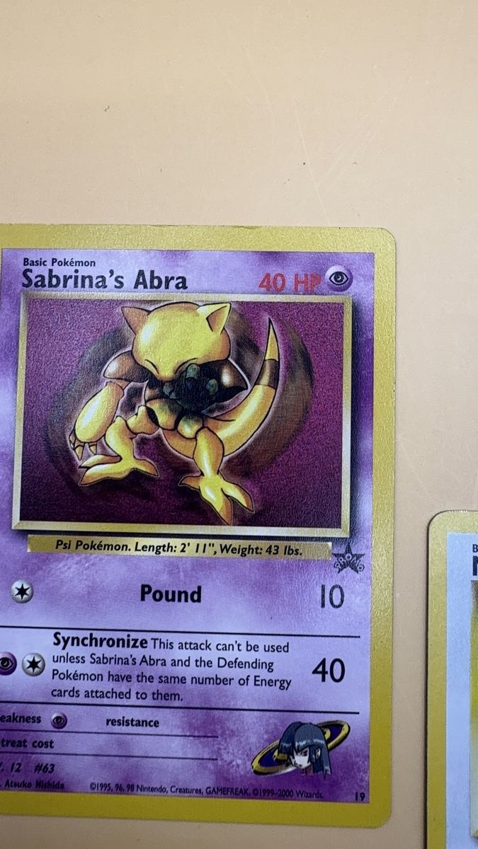 Pokémon Carte collezionabili: Sabrina's Abra & Meowth Promo – Usato da Wetzikon ZH venduto da KartenKid 3