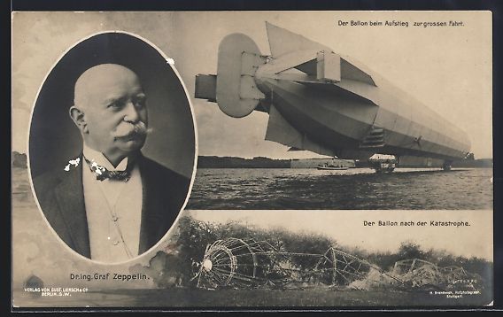 Foto & Poster: Echterdingen, Zeppelin Absturz, Portrait – Usato da Berlin venduto da bartko-reher