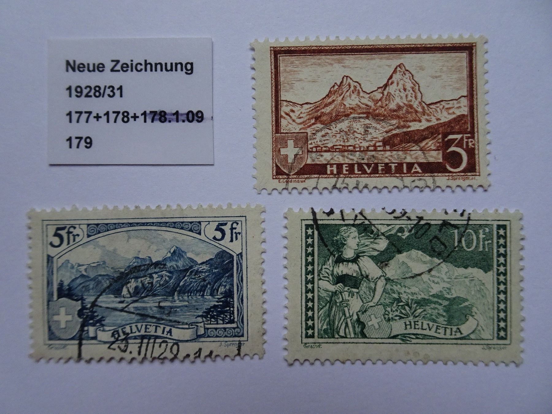 Tutti i francobolli: 1928/31 – Usato da Aadorf venduto da Chnorli-Furz