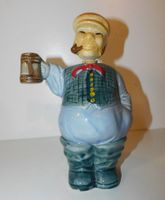 Rausverkauf - Keramik alte Schnaps Flasche Figur  24 cm hoch