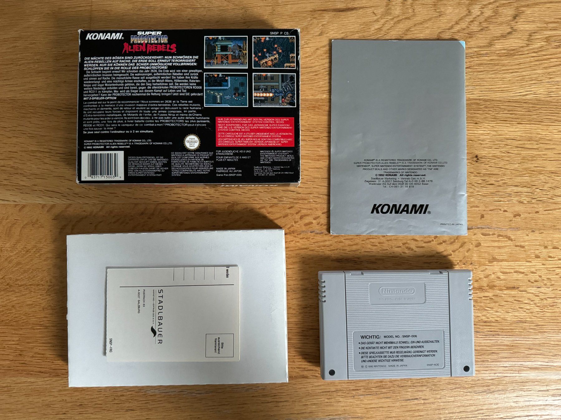 Nintendo Spiele: SNES Super Probotector - Alien Rebels OVP (FRG) – Gebraucht aus Vucherens von  1