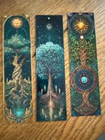 3x Lesezeichen-Buchzeichen-Spirit-Mystik-Symbol-Geist-Ruhe