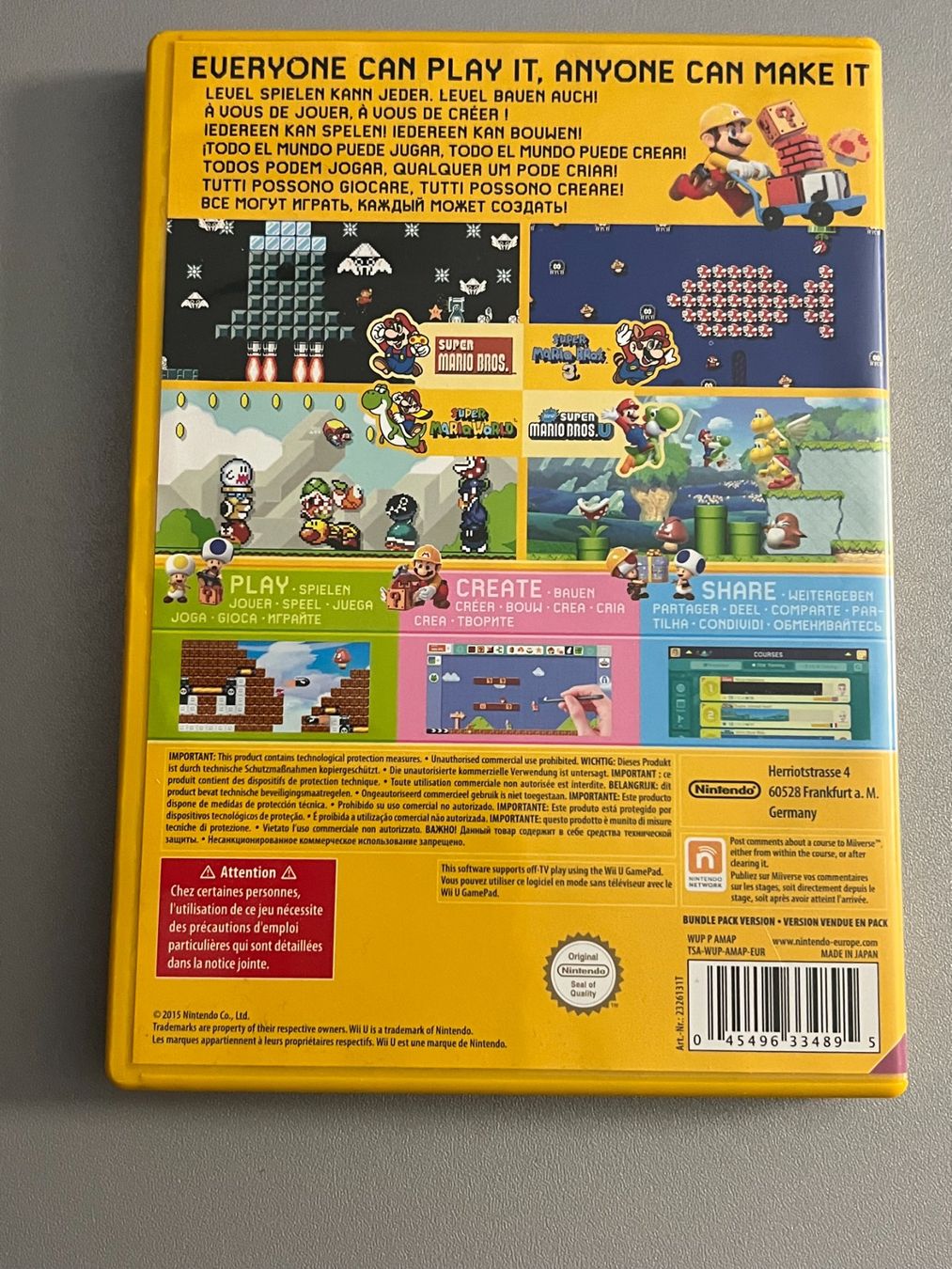 Nintendo Spiele: Super Mario Maker Wii U Nintendo (See Description) – Gebraucht aus Rivera von poweradem05 3