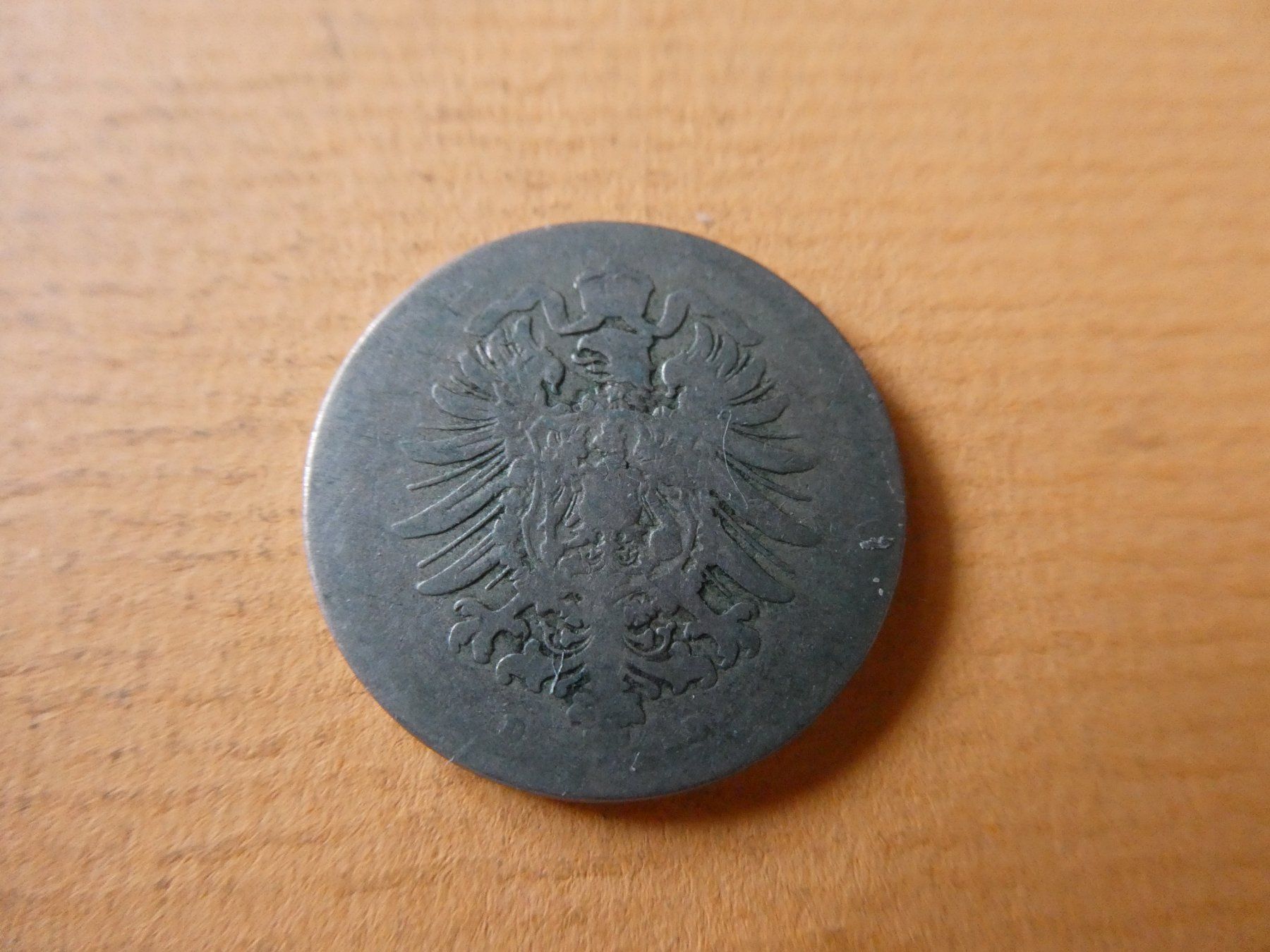 Alle Münzen: Dt. Reich 1875 D, 10 Pfennig – Gebraucht aus Hinterforst von Rohusri 1