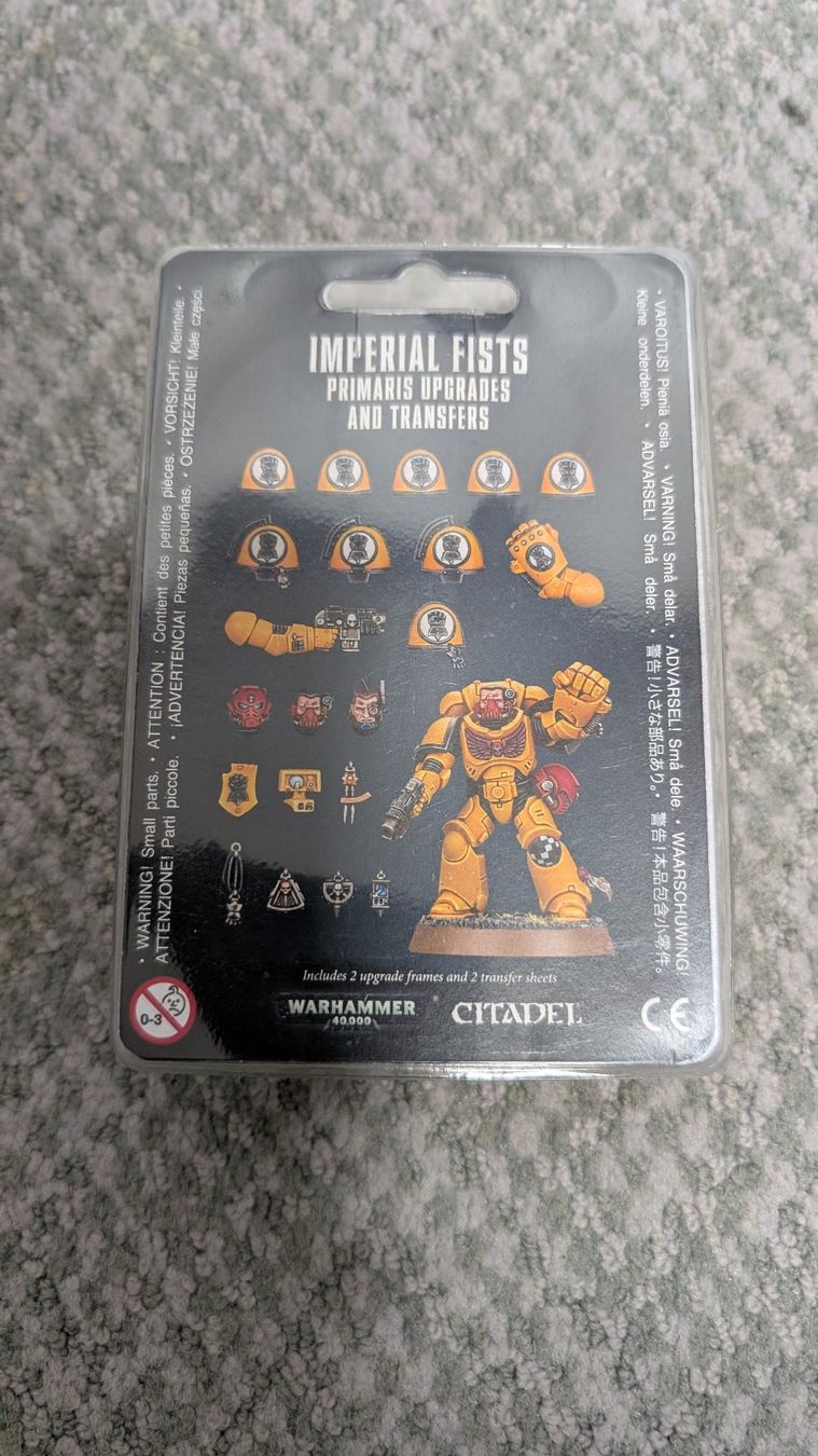 Imperial Fists - Dotazioni e trasferibili