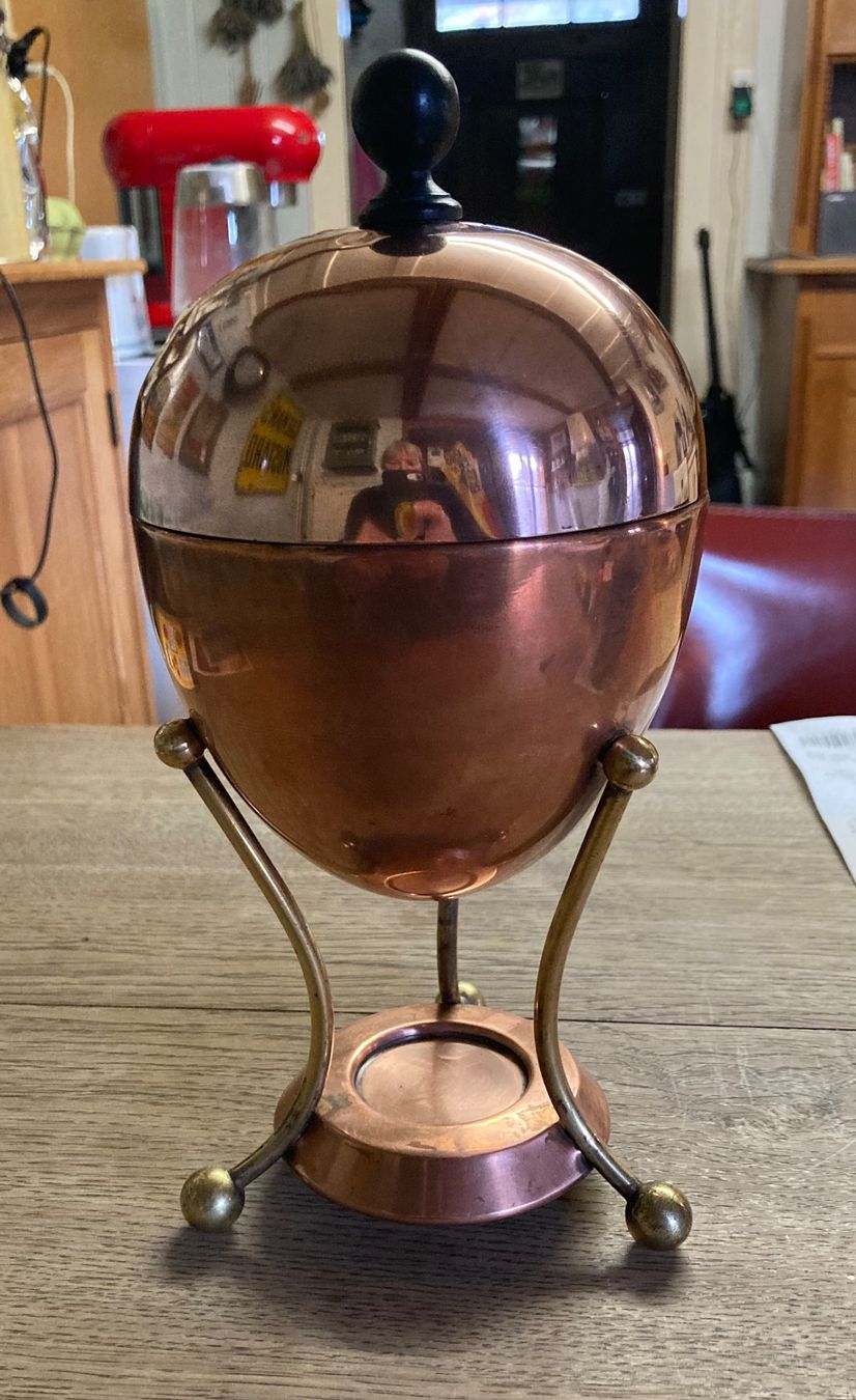 Caraffe: Carl Deffner, Esslingen, Kupfer & Messing Eierwärmer – Usato da Ranflüh venduto da SwR_E19