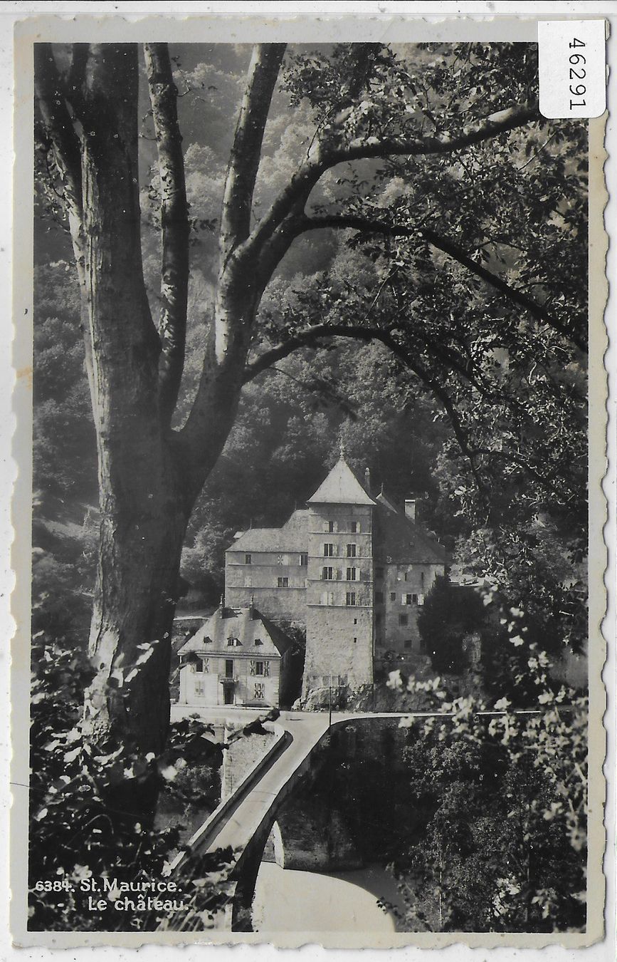 Cartoline postali: St. Maurice - Le Chateau – Usato da Ettingen venduto da Kartenplanet