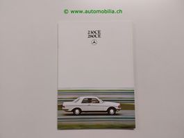 Mercedes-Benz E-Klasse Coupé W123 1980/06 Prospekt deutsch