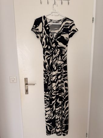 Morgan Maxikleid schwarz/weiss Gr 34