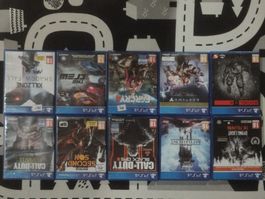 Lot de 10 jeux PS4 - Action, Aventure, FPS