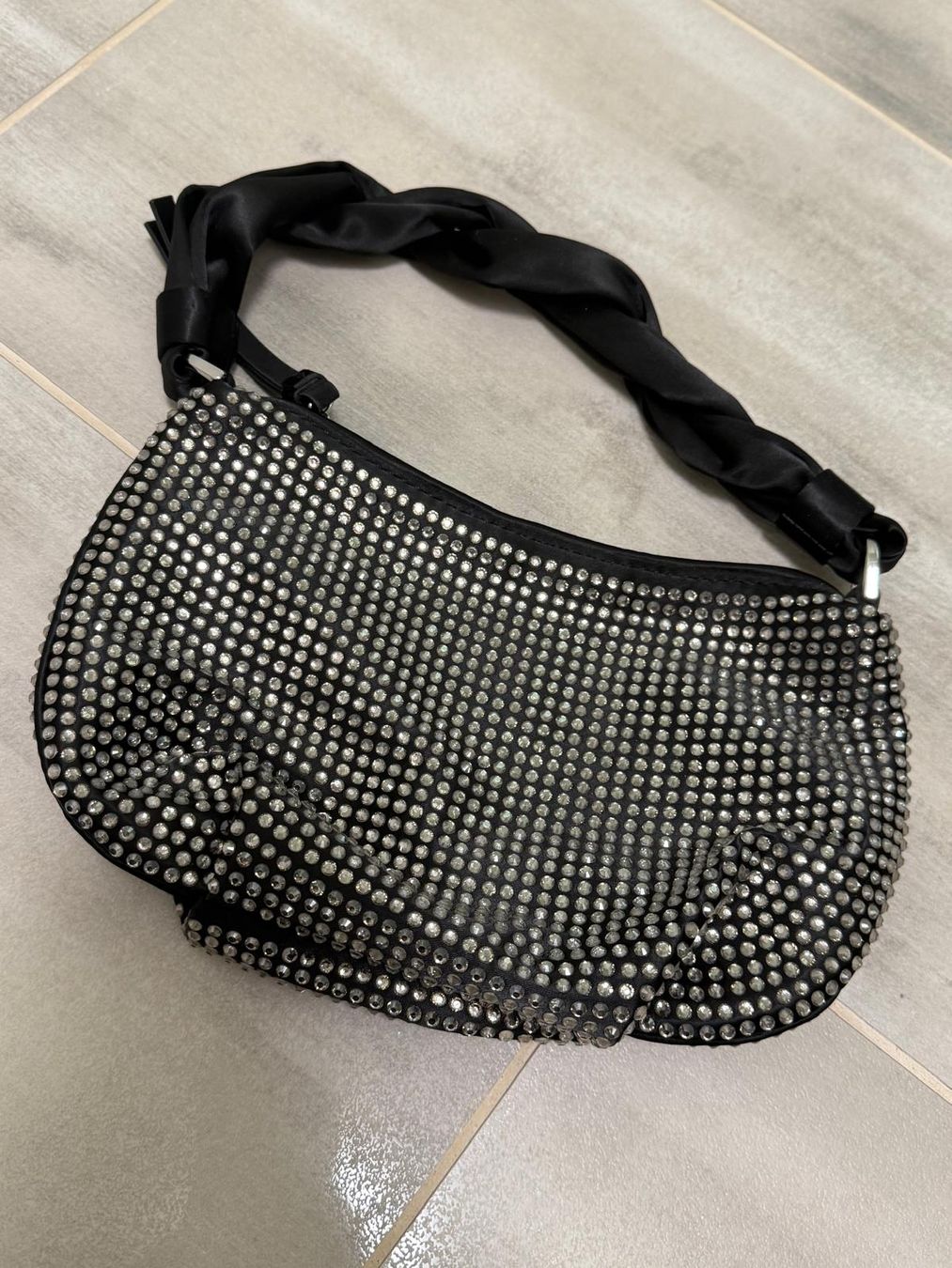 Borse da donna: Handtasche schwarz mit Strasssteinen  – Nuovo (secondo la descrizione) da Netstal venduto da Queen37 1