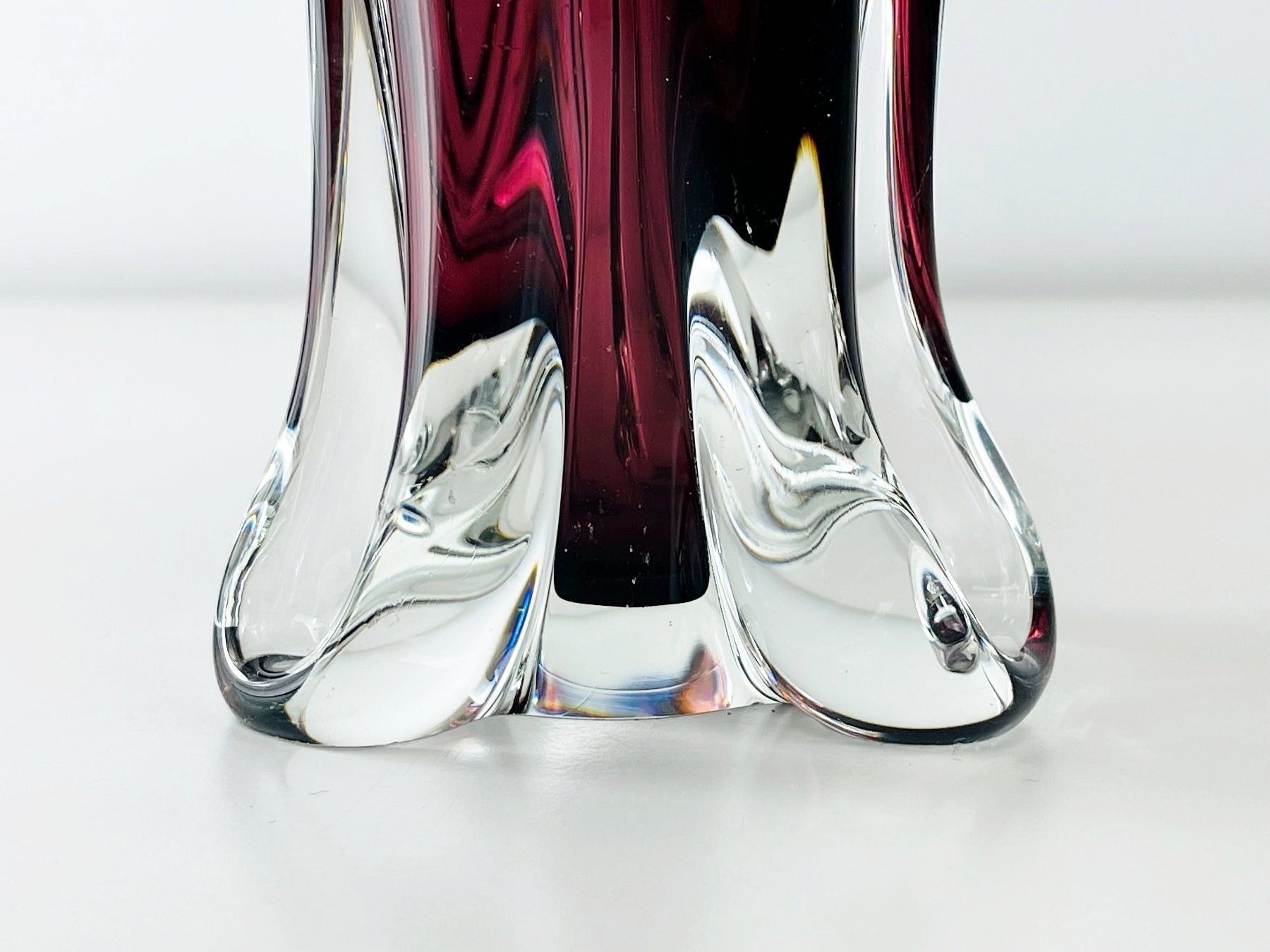 Vasen & Gefässe: Vintage Sommerso Glas Vase - Murano oder Böhmen, ca. 1960er – Gebraucht aus Zürich von Arche_Brockenhaus 7