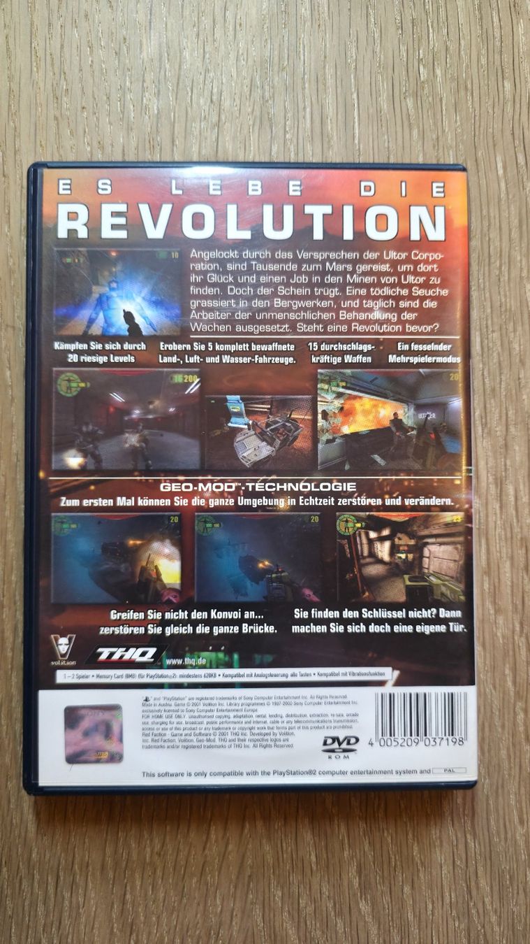 Sony Giochi: PS2, Game, PlayStation 2, Red Faction, OVP – Usato da Sirnach venduto da TheMrFreeman 1