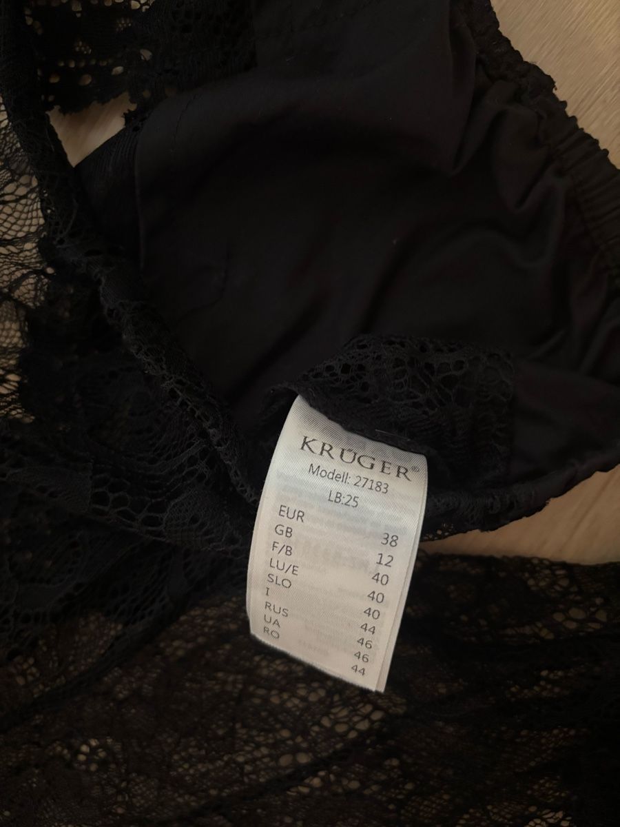 Krüger Chemisiers: Krüger Dirndlbluse Schwarz Gr. 38 – D'occasion à Geroldswil par ele_7hkp 3