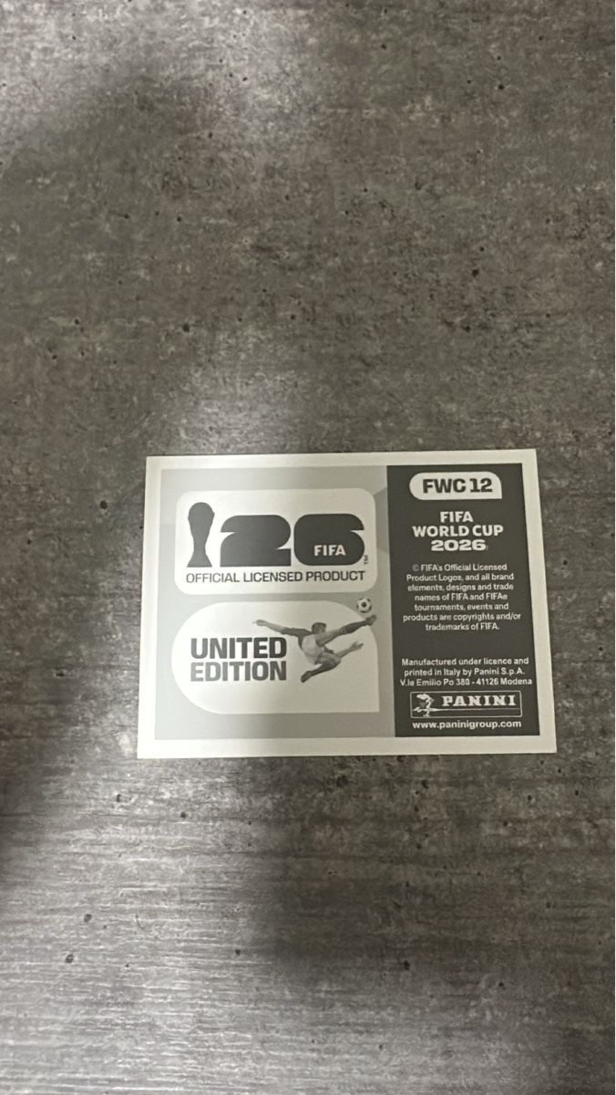 Panini Carte collezionabili: FWC 12, WORLD CUP 2026 PANINI – Nuovo (secondo la descrizione) da Frauenfeld venduto da 1PegPeg1 1