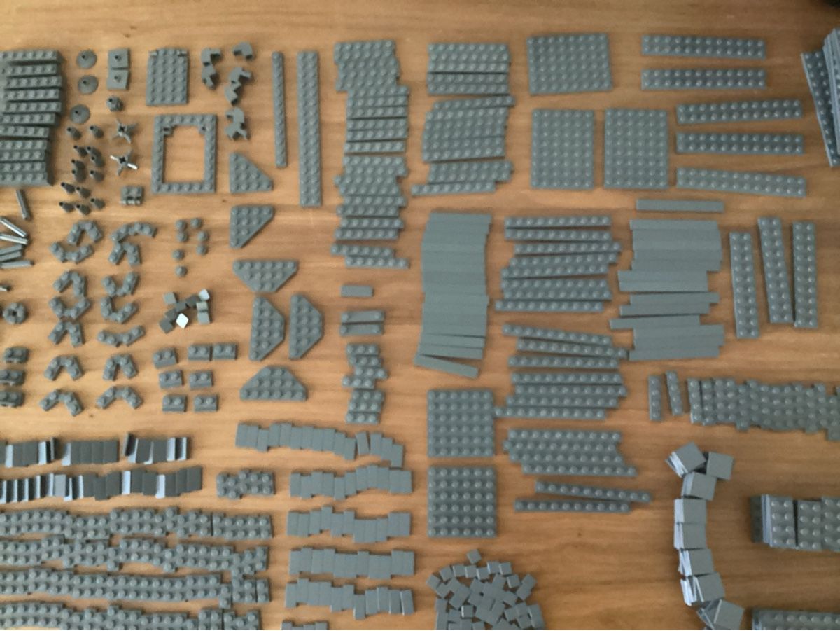 Lego Kit di costruzioni: Lego Teile Dark Grey ca 1 kg – Usato da Rudolfstetten venduto da Gwyneth2 1