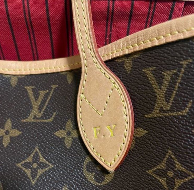 VERKAUFT - Louis Vuitton Tasche M41177 Neverfull MM Monogram Canvas Cerise  mit kleine Tasche * wie NEU mit Beleg von August 2021