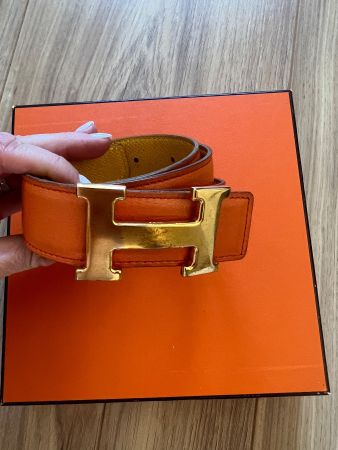 Hermes H buckle belt, 80cm