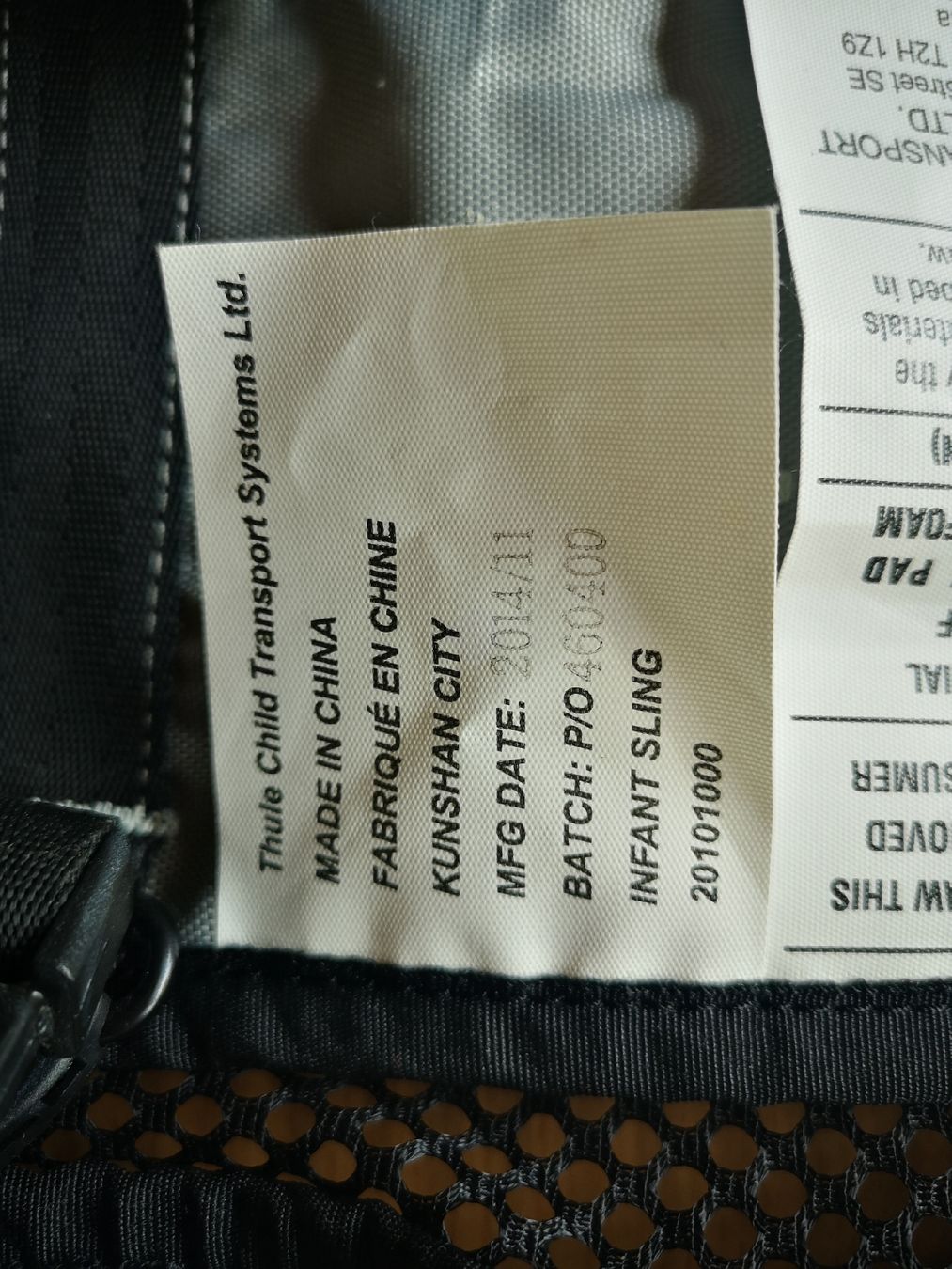 Thule Rimorchi: Babysitz Infant Sling zu Coaster XT/Chariot – Nuovo (secondo la descrizione) da Grasswil venduto da tobias9891 3