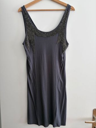 Enganliegendes Kleid (Viskose) mit Pailetten