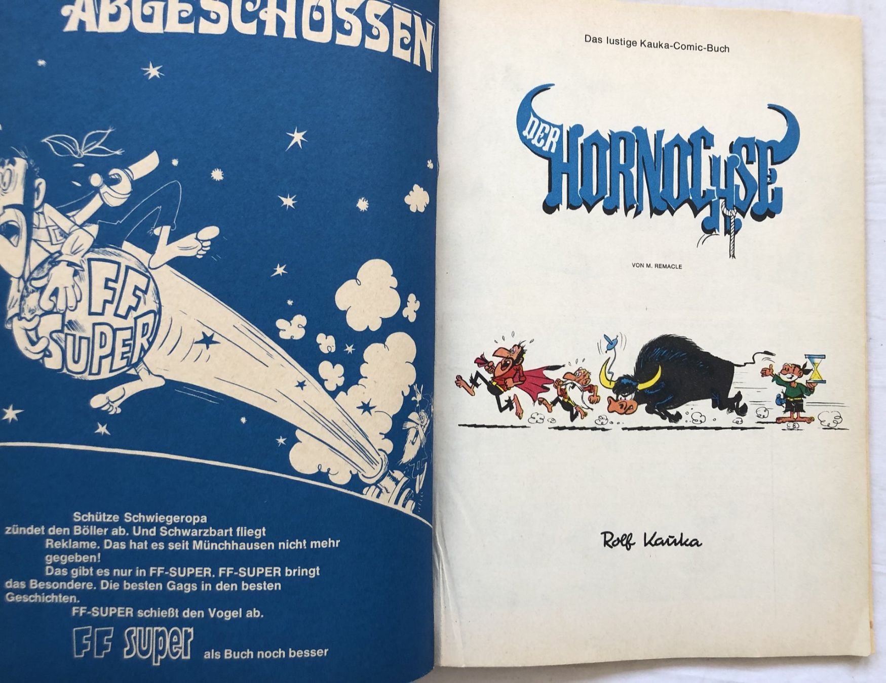 Fumetti: FIX UND FOXI SUPER TIP TOP - Nr.30 - Old Nick: Der Hornochse – Usato da Schaffhausen venduto da durruti 1