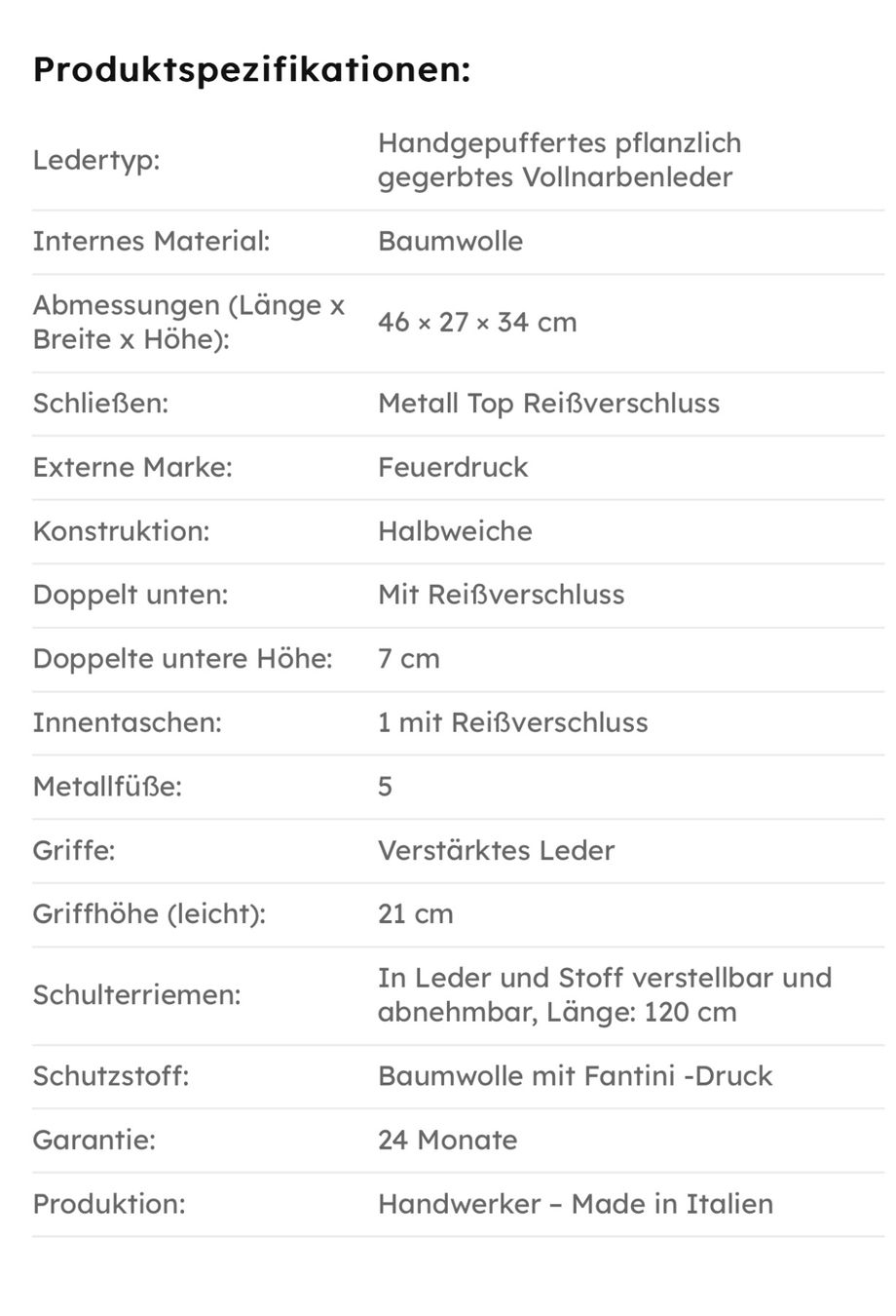Borse: Reisetasche Leder Giglio – Nuovo e nell'imballaggio originale da Wittenbach venduto da bes_k8vr 8