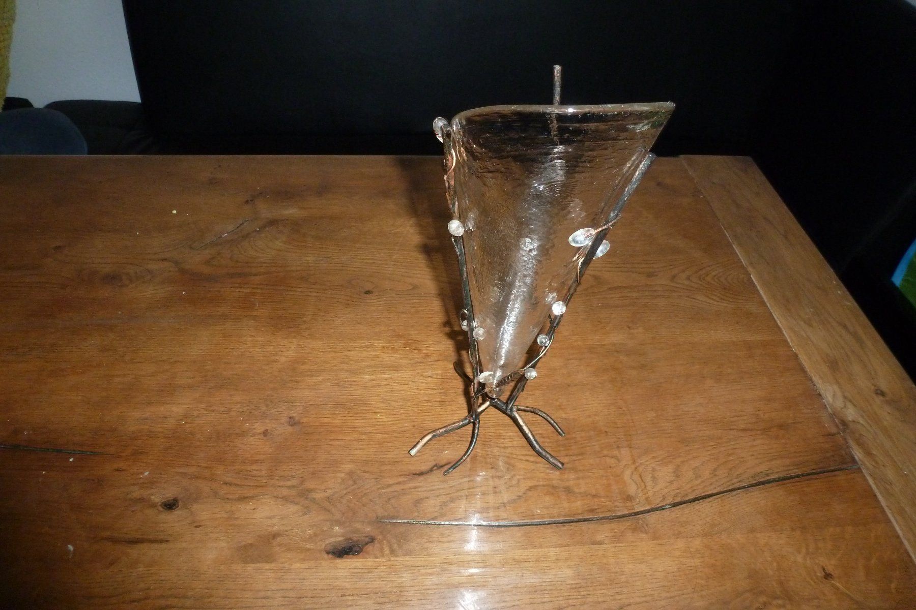 Vasi & Recipienti: Schöne vase aus glas/bronze oder messing – Usato da Emmen venduto da newdeal1970 2