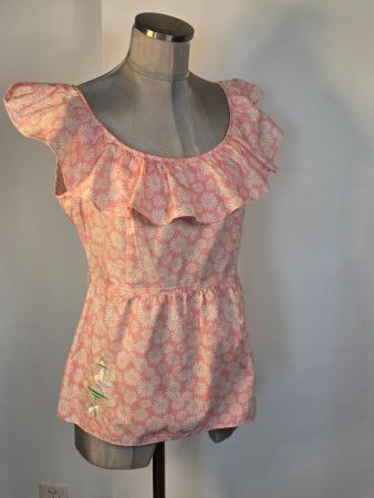 ML 38/40 BLUTSGESCHWISTER wild Babydoll Bluse Gänseblümchen