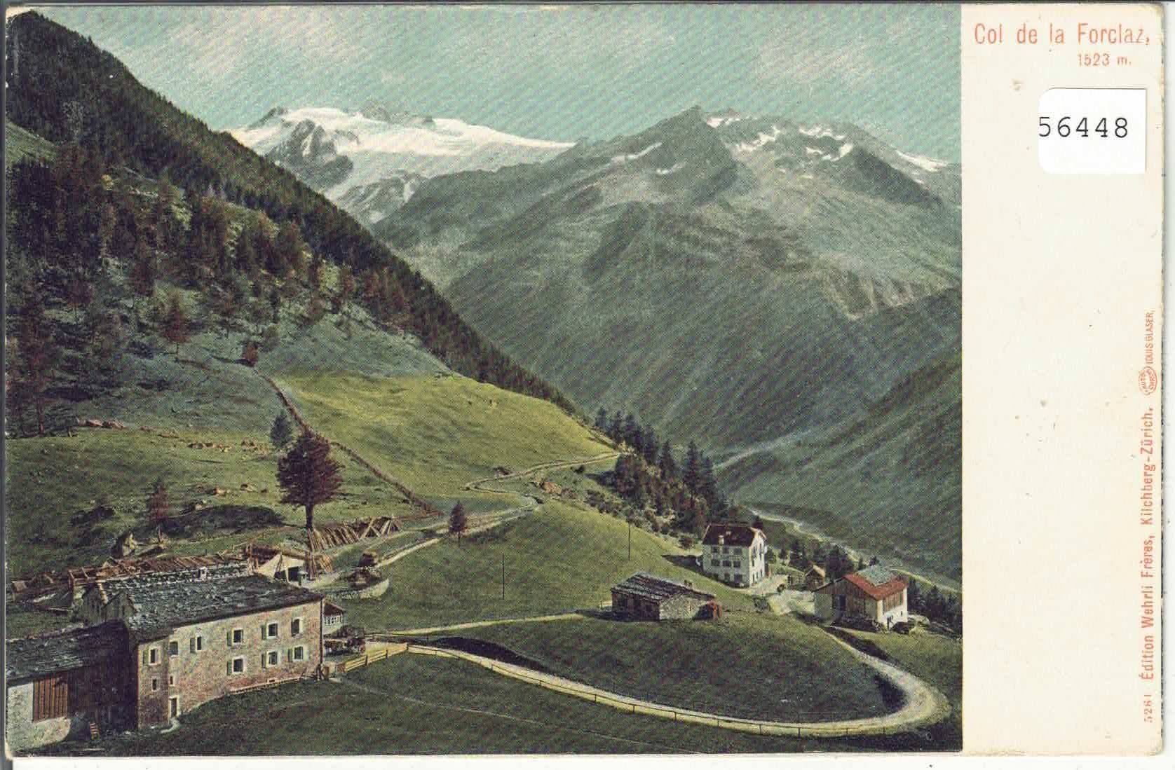 Cartes postales: Col de la Forclaz - coloriert – D'occasion à Ettingen par Kartenplanet