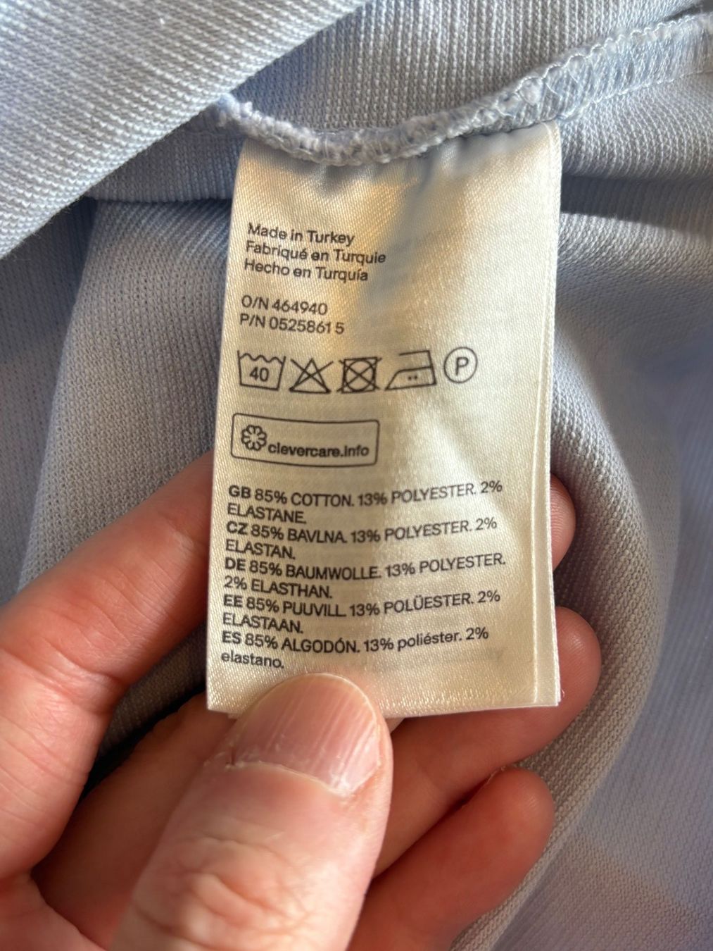 H&M T-shirt: H&M hellblaues Longshirt/Minidress Gr. 34 – Usato da Zürich venduto da missmodernage 5